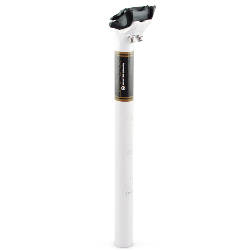 UNO TS 717 Bicycle Seatpost - 350mm Ø31.6 White/Black