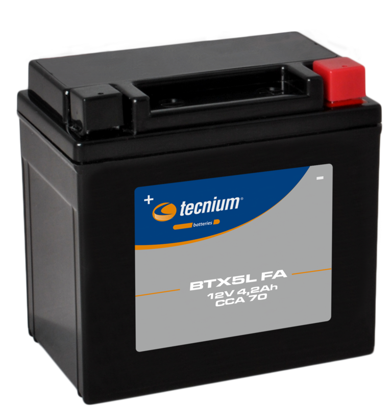 TECNIUM Wartungsfreie Batterie Werkseitig aktiviert - BTX5L