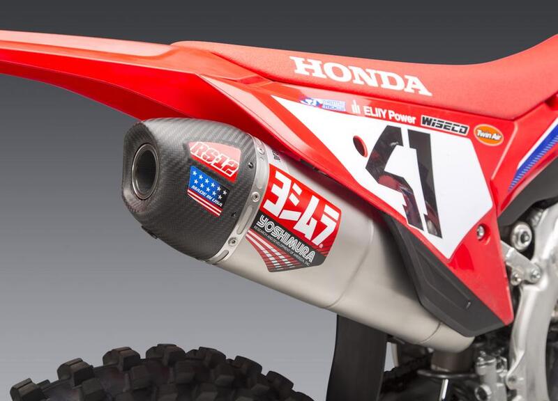 YOSHIMURA RS-12 Signature Series Schalldämpfer Edelstahl/Kohle - Honda CRF250R/RX