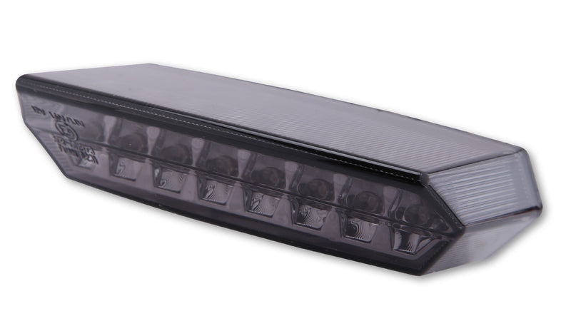 SHIN YO Boston LED Rücklicht, Schwarze Basisplatte, getöntes Glas