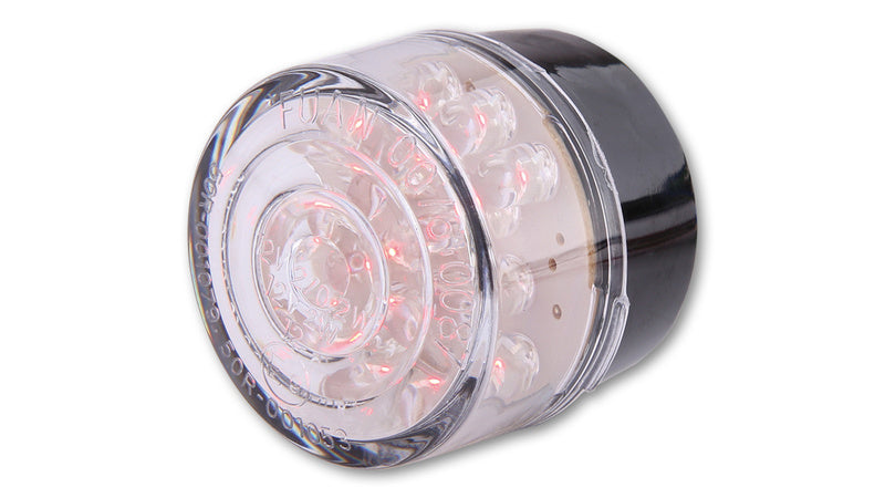 SHIN YO Einsatz LED-Mini-Rücklicht Bullet, Rund, Glas transparent