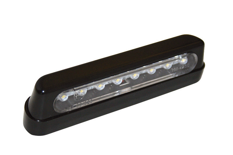 SHIN YO LED Kennzeichenbeleuchtung, ABS Schwarz, lang