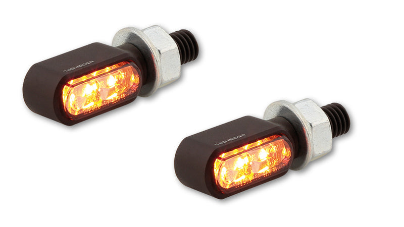 HIGHSIDER CNC 3in1 LED Rück-, Bremslicht, Blinker Little Bronx, Schwarz, getönt.