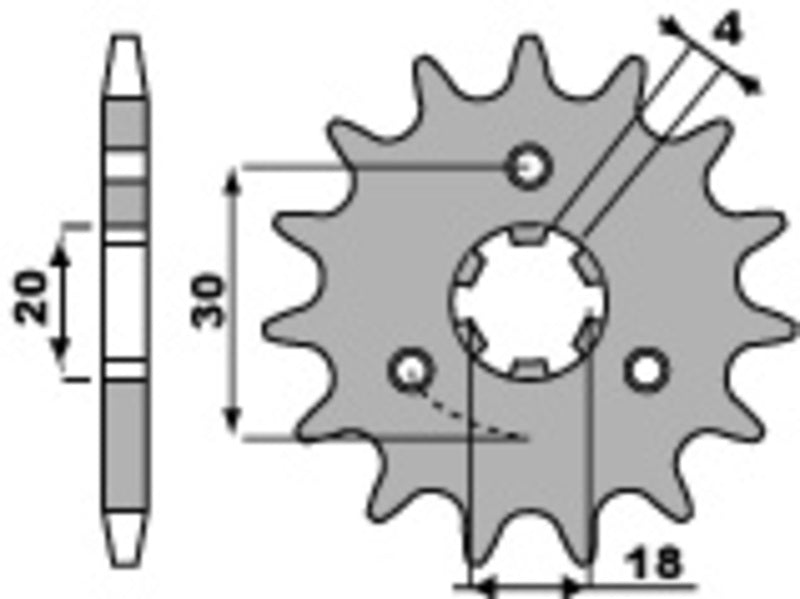 PBR Standard Stahlriztel vorne 2056 - 520