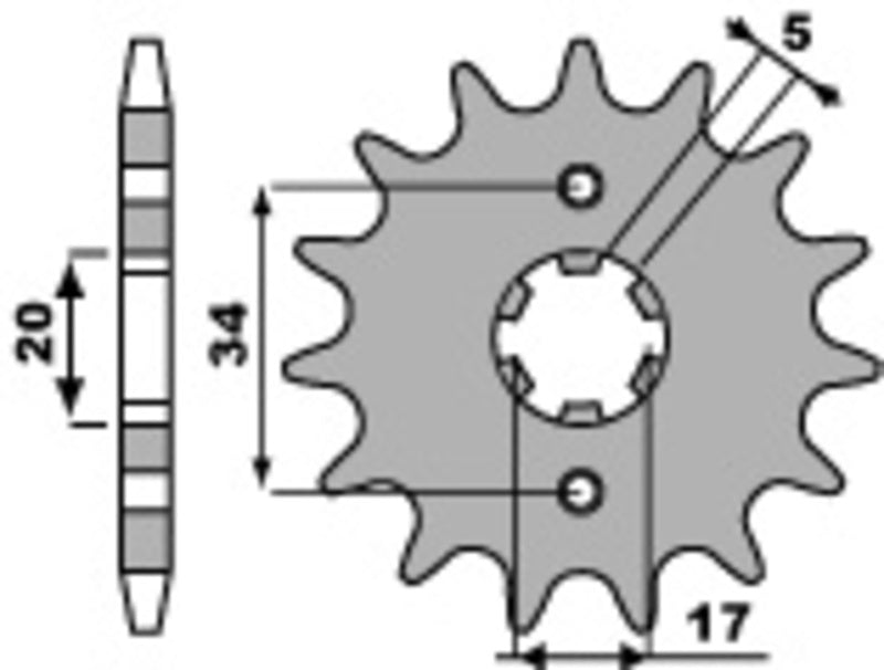 PBR Standard Stahlriztel vorne 2060 - 520