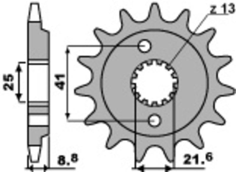 PBR Standard Stahlriztel vorne 350 - 520