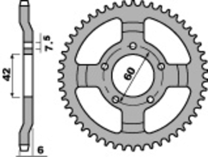 PBR Standard Stahlriztel vorne 393 - 520