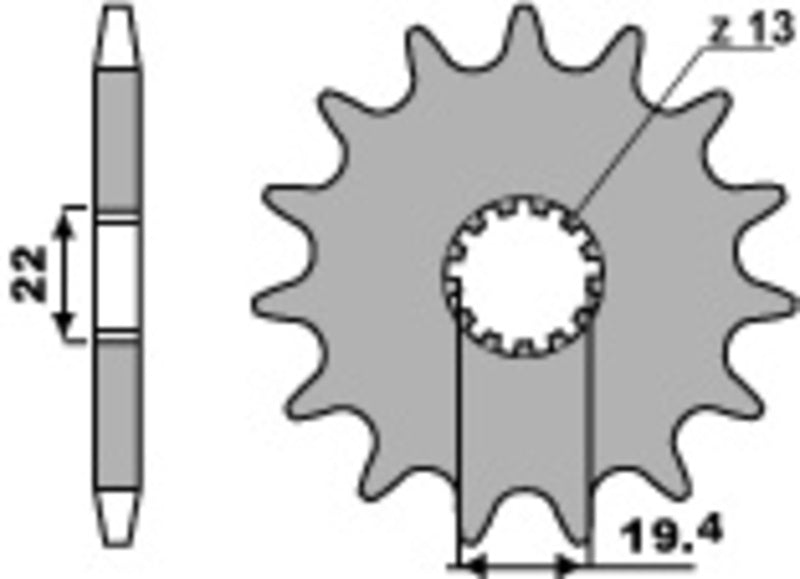 PBR Standard Stahlriztel vorne 439 - 530