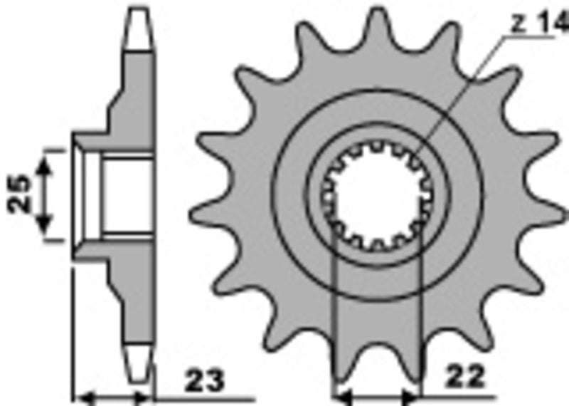 PBR Standard Stahlriztel vorne 548 - 520