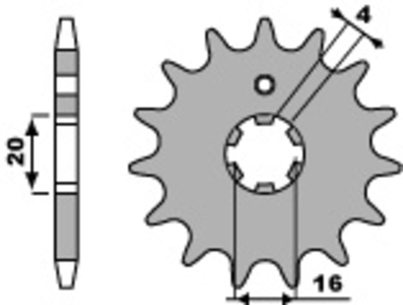 PBR Standard Stahlriztel vorne 554 - 428