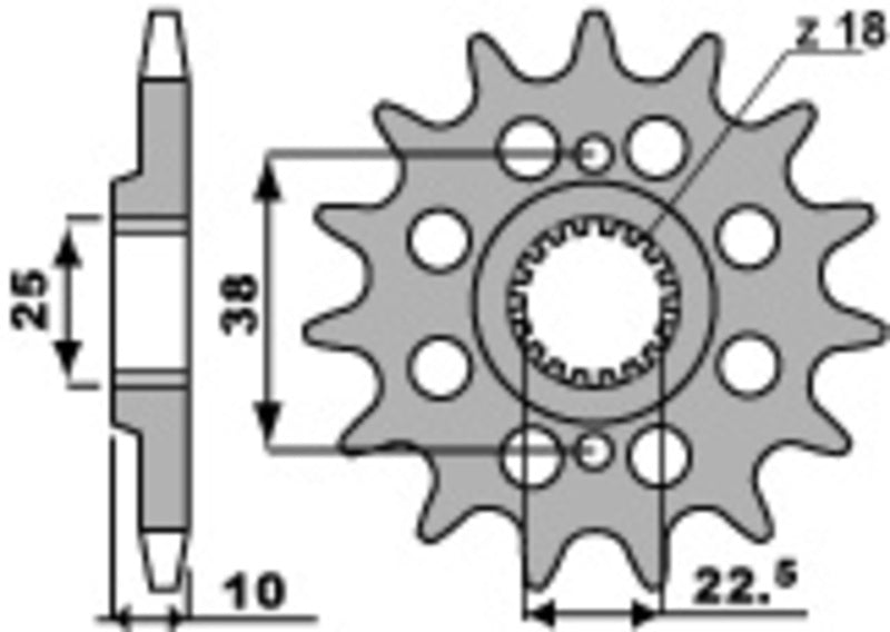 PBR Standard Stahlriztel vorne 2200 - 520