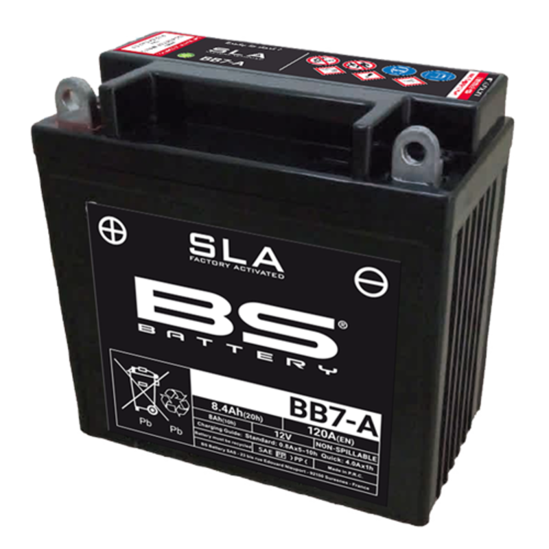 BS BATTERY Batterie BB7-A SLA wartungsfrei fabrik activiert