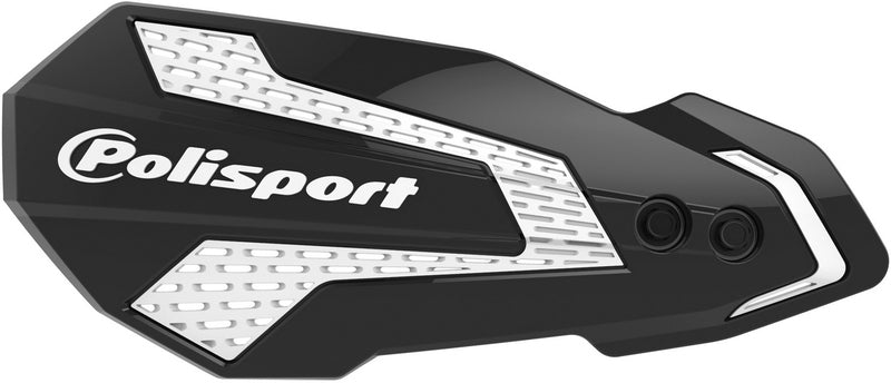 POLISPORT MX Flow Handschützer Schwarz / Weiß - Honda CRF450R / RX