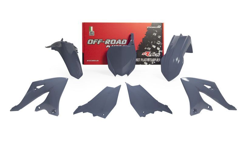 RACETECH Plastic Kit - Quantum Grey Yamaha YZ125/250