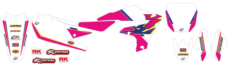 BLACKBIRD Retro Komplettes Grafik-Kit - Für Restyle Kit
