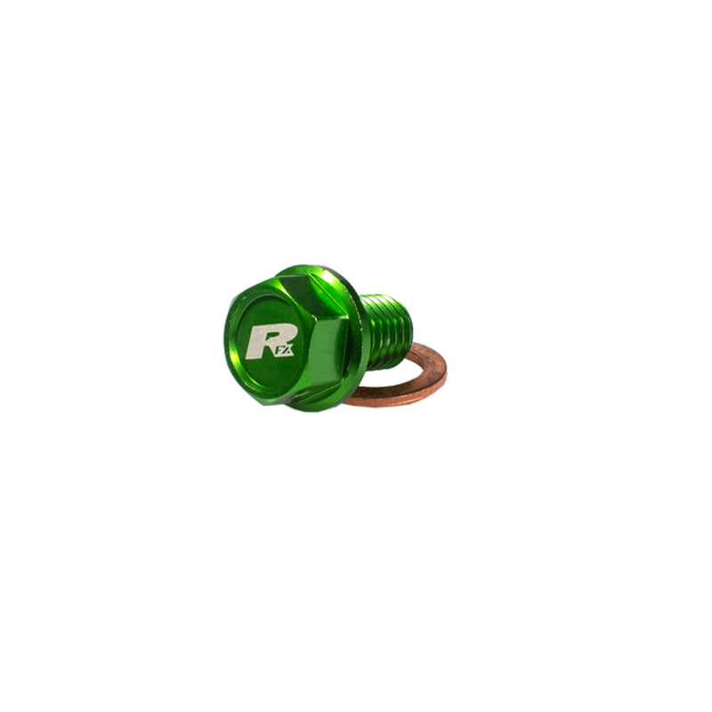 RFX Magnetische Ablassschraube (Grün) [M10 x 15 mm x 1,25]