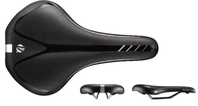 VELO Bike Saddle Gel Zone Cut Black