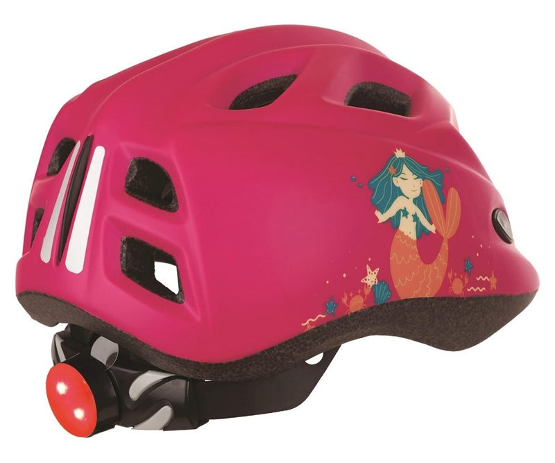 POLISPORT Kinder Helm mit LED Größe XS 45/52 cm