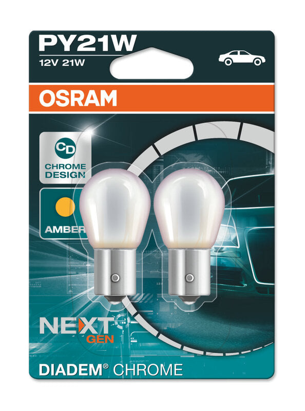 OSRAM Glühlampe Diadem PY21W 12V / 21W X2