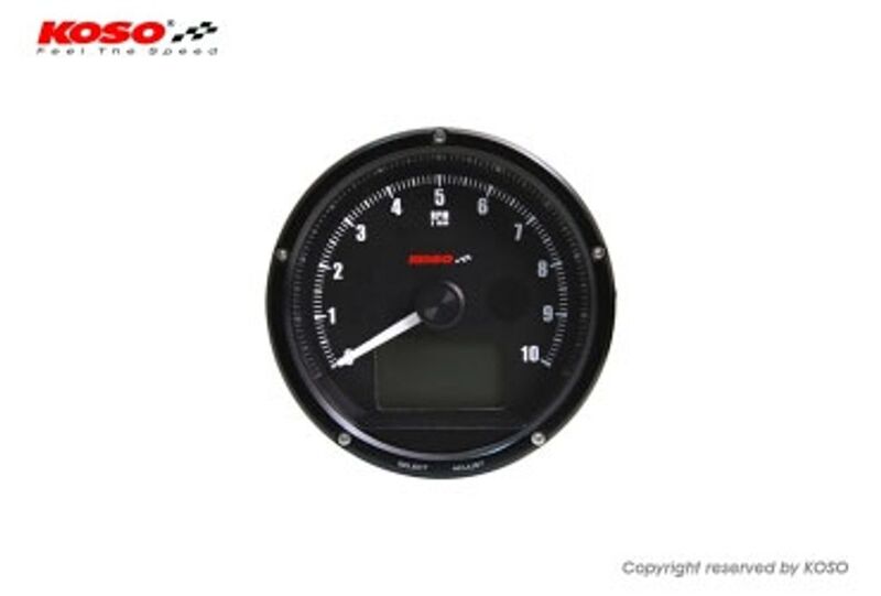 KOSO Tachometer and Drehzahlmesser max. 10000 RPM // max 360km/h (Schaltblitz)