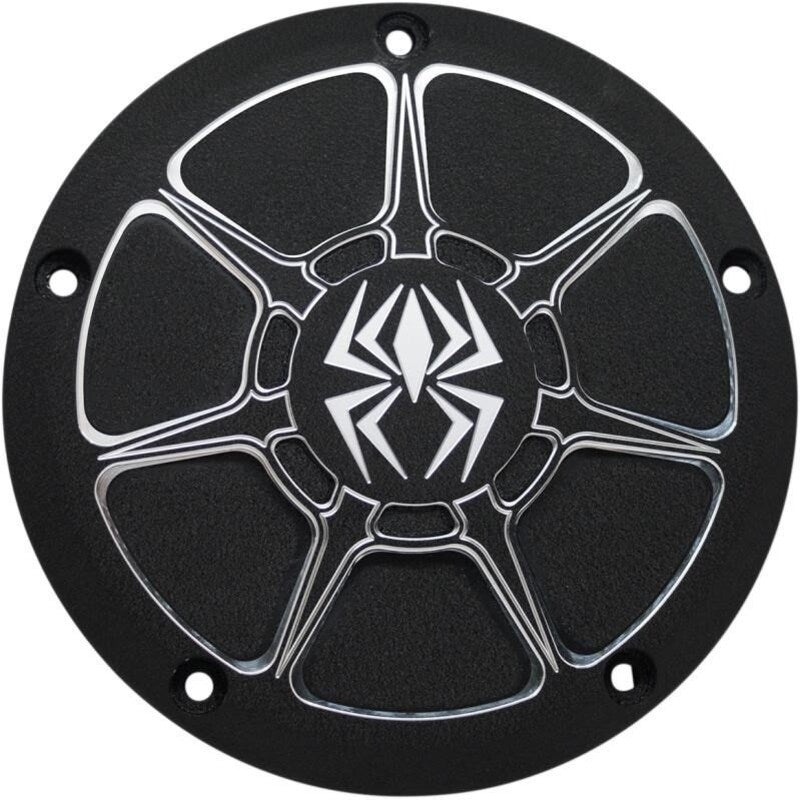 REKLUSE Derby Kupplungsdeckel Aluminium Schwarz mit Fräsung - Harley Davidson