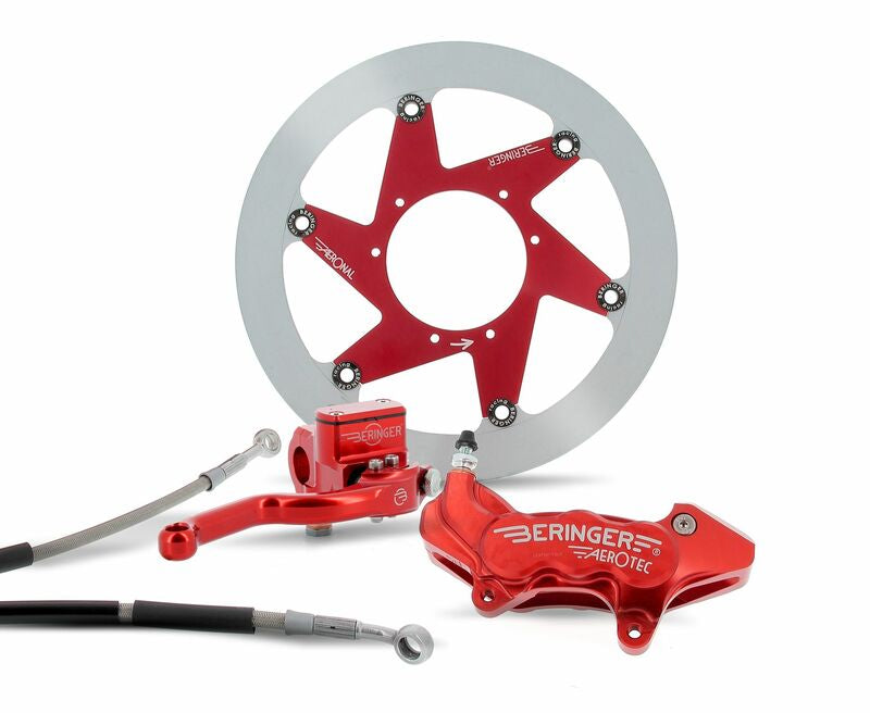 BERINGER Top Race Bremsenkit Rad 16,5 Bremssattel Aerotec® radial 4 Kolben rot