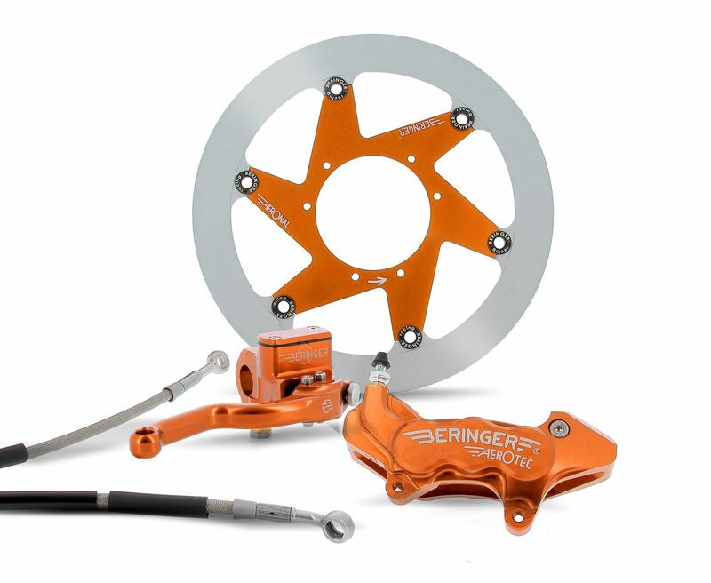BERINGER Top Race Bremsenkit Rad 16,5 Bremssattel Aerotec® axial 6 Kolben orangefarben