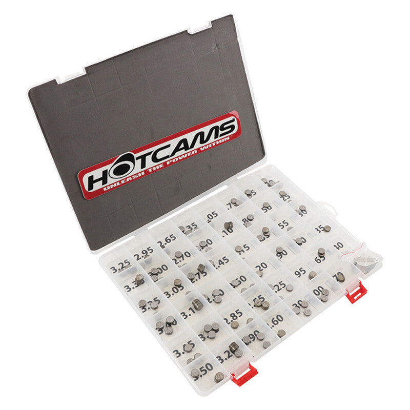 HOT CAMS Ventilscheiben Ø7,48x1.20 bis Ø7,48x3.50mm - (3x je Größe)