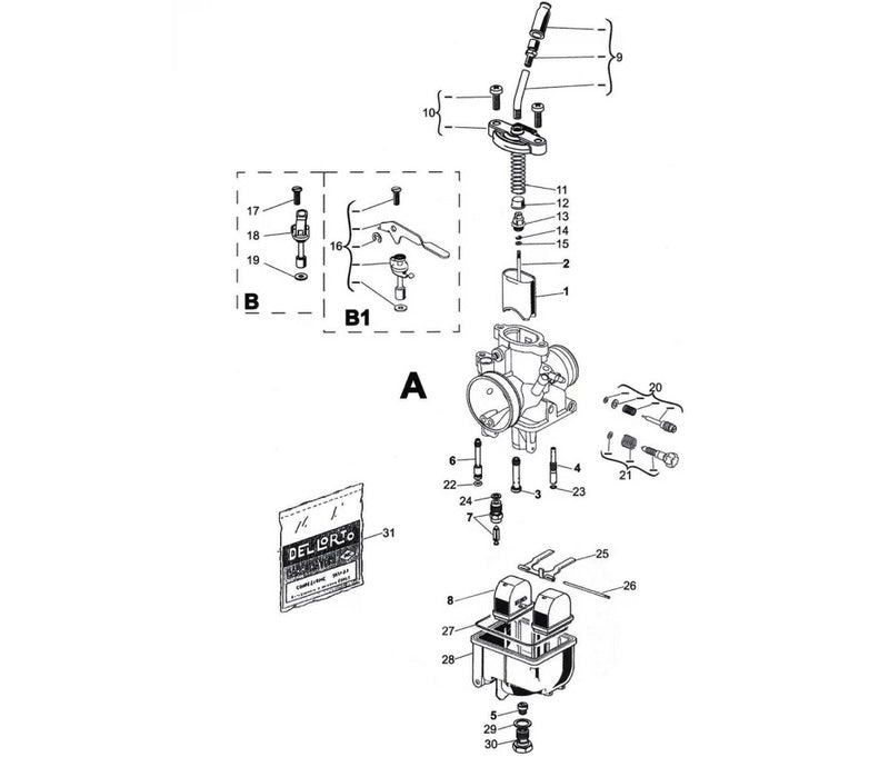 DELLORTO VHST BS Ø28mm Vergaser