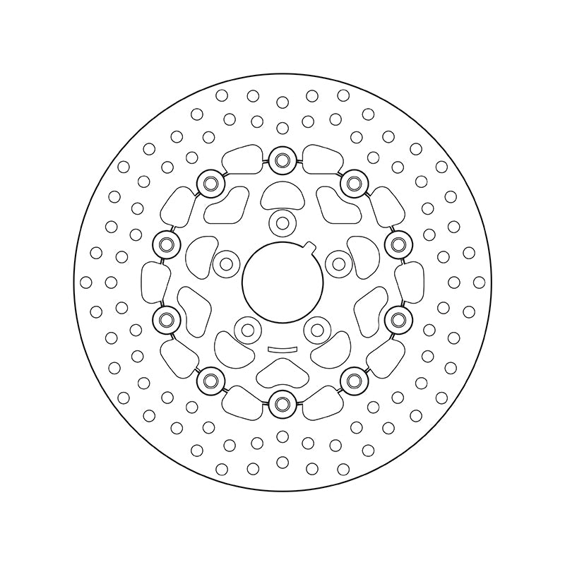 BREMBO Serie Oro rund schwimmend Bremsscheibe