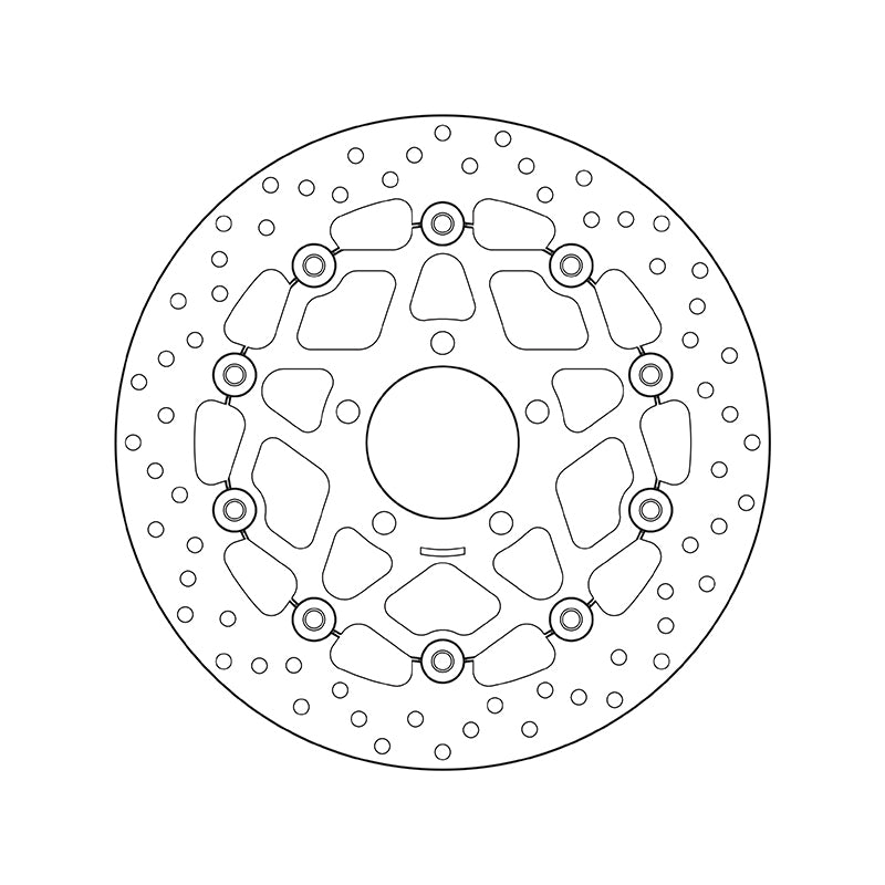 BREMBO Serie Oro rund schwimmend Bremsscheibe