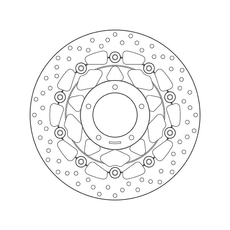 BREMBO Serie Oro rund schwimmend Bremsscheibe