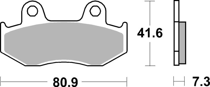 BREMBO Scooter Sintermetall Bremsbeläge - 07078XS