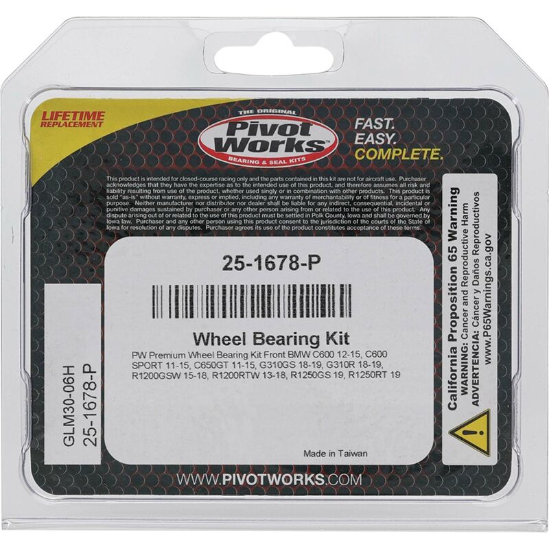 Wheel Bearing Kit All Balls 25-1678