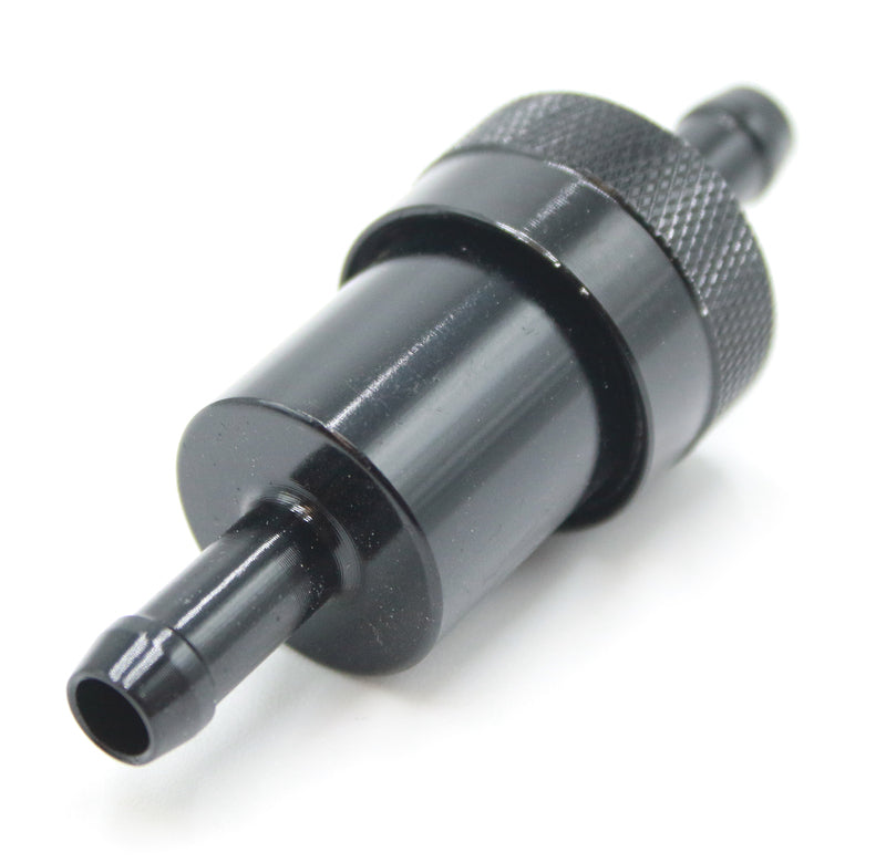 JMP Benzinfilter Aluminium schwarz universal
