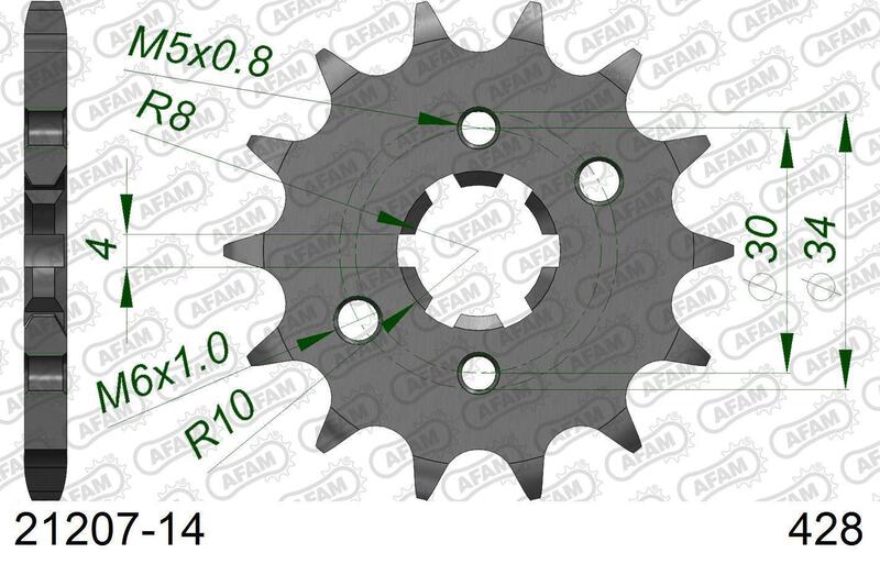 AFAM Standard Stahlritzel vorne 21207 - 428