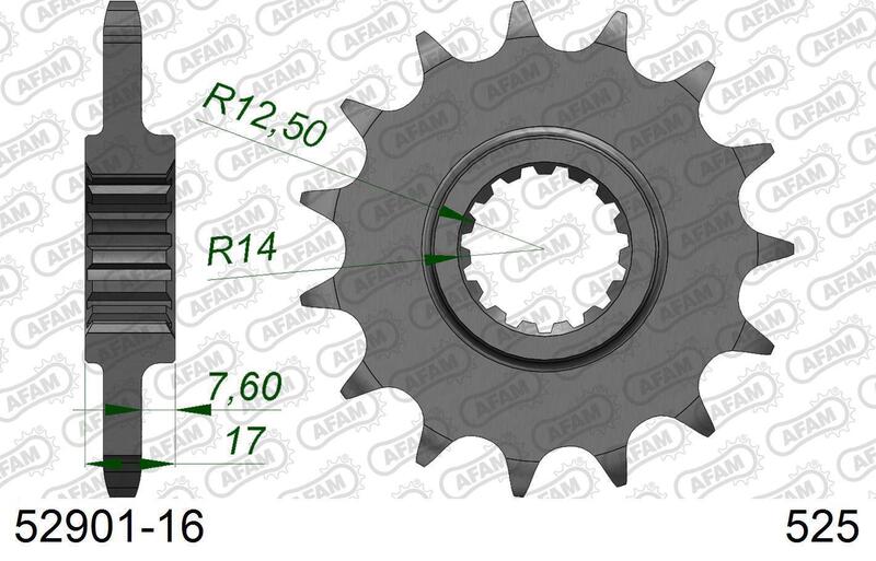 AFAM Standard Stahlritzel vorne 52901 - 525