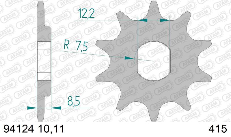 AFAM Standard Stahlritzel vorne 94124 - 415