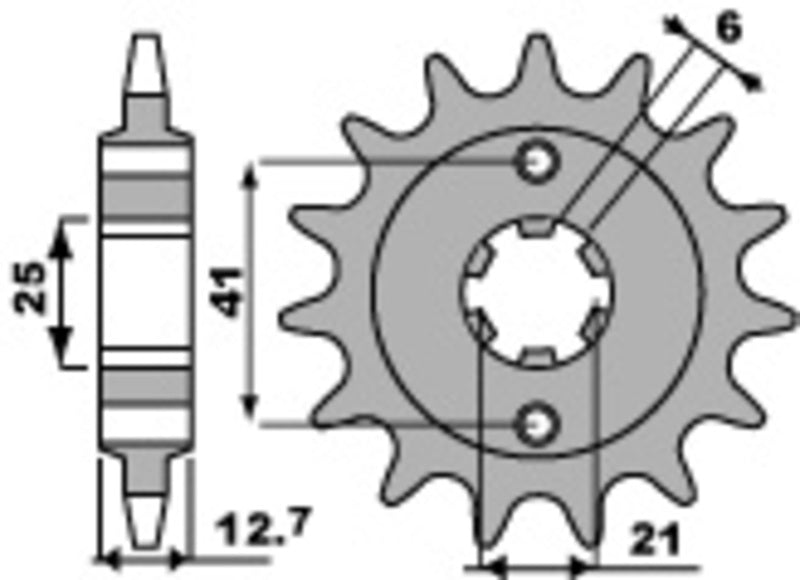 PBR Standard Stahlriztel vorne 288 - 530