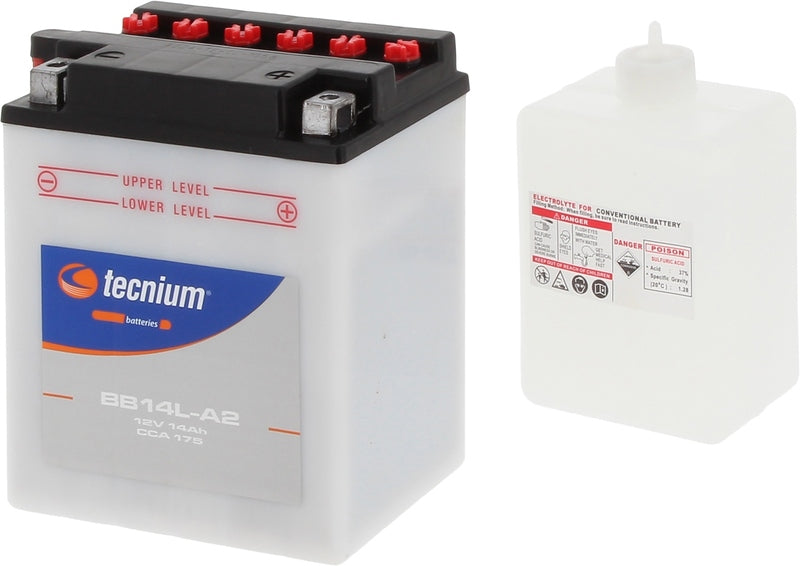 TECNIUM Blei/Säure Batterie mit Säurepack - BB14L-A2