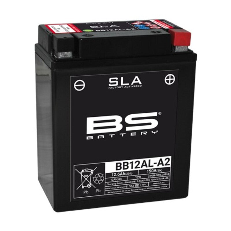 BS BATTERY SLA Wartungsfreie Batterie Werkseitig aktiviert - BB12AL-A2
