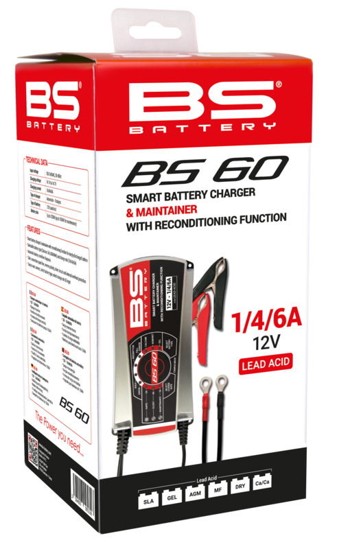 BS BATTERY BS60 Pro-Smart Batterie-Ladegerät - 12V 1/4/6A
