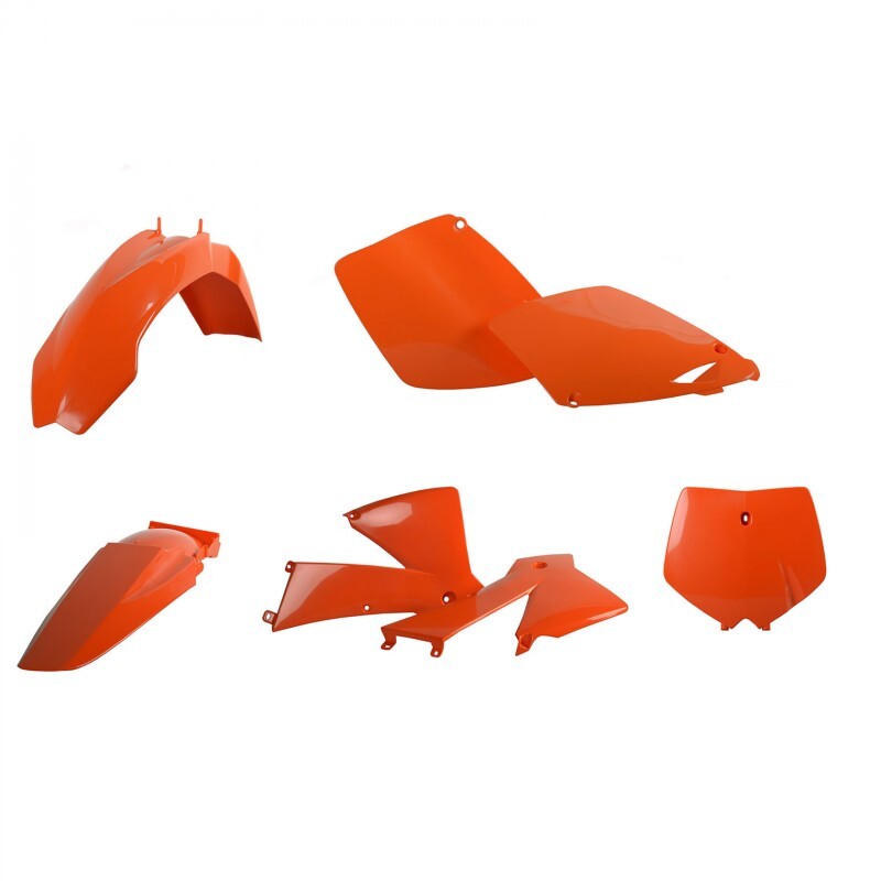 POLISPORT Plastik-Kit orangefarben KTM SX125