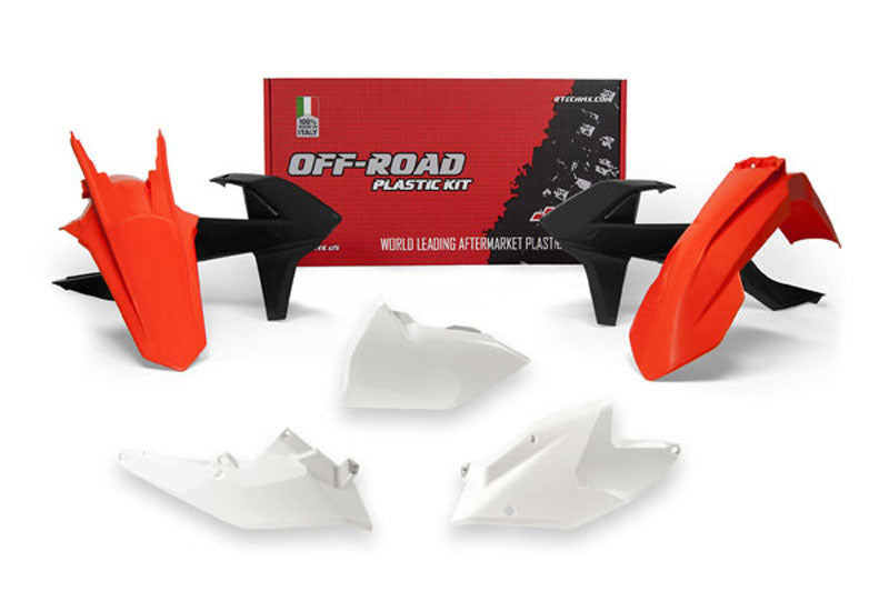 RACETECH Plastik-Kit Originalfarbe (2018) rot/weiß/schwarz KTM