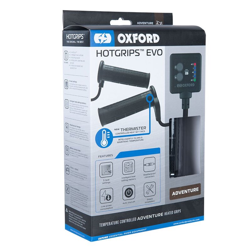 OXFORD Heizgriffe Adventure Heizgriffe Auto Thermo Schalter