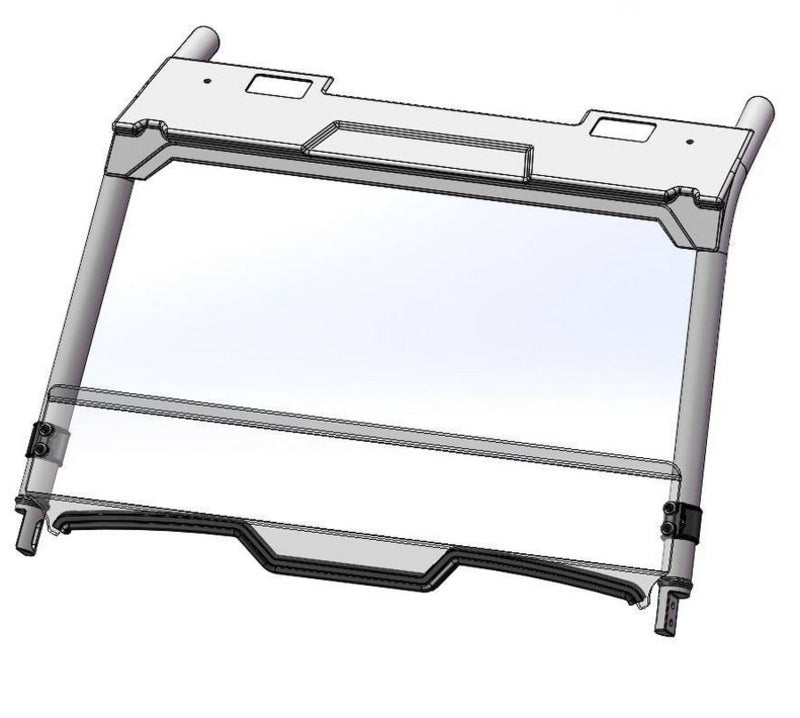 DIRECTION 2 Vordere niedrige Windschutzscheibe Polaris RZR XP