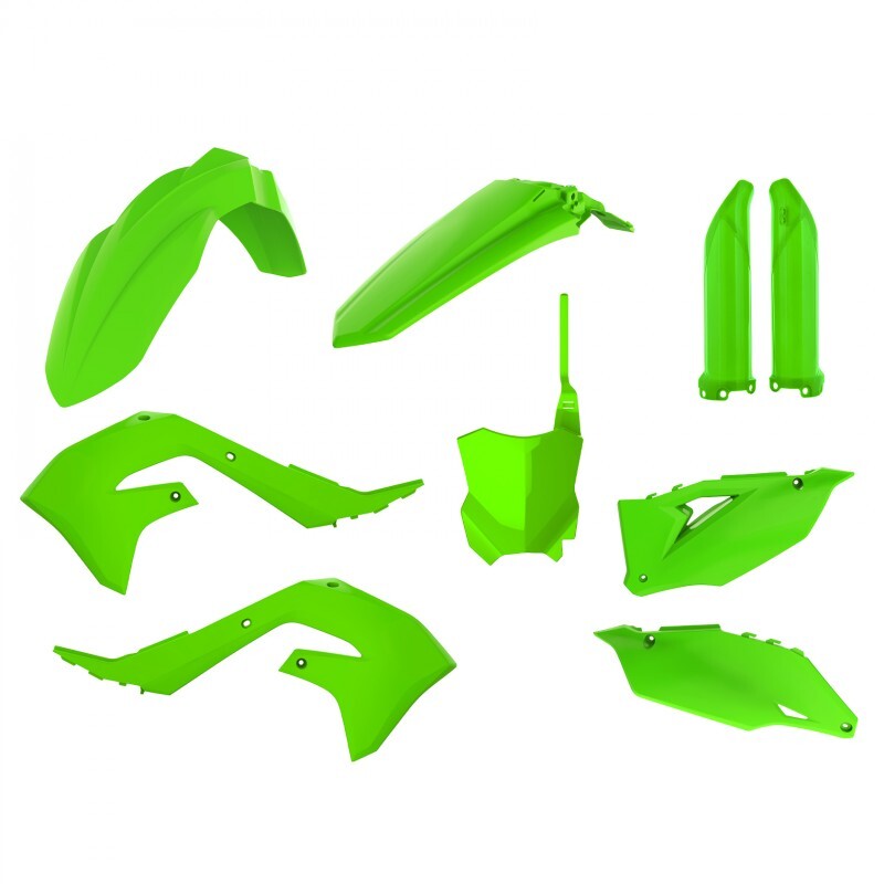 POLISPORT Plastic Kit Lime Green Kawasaki KX450