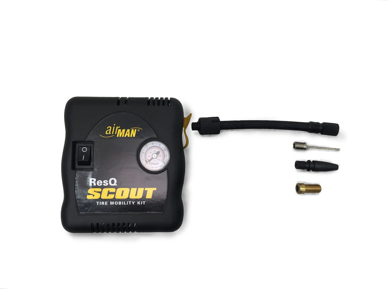 AIRMAN ResQ Scout Mini-Kompressor + Reifendichtmittel-Flaschensatz