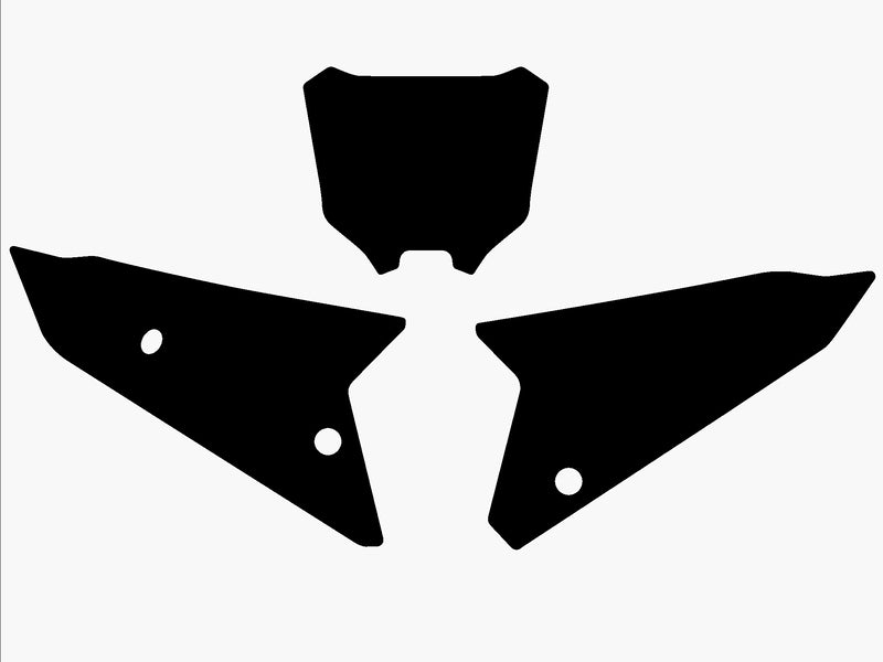 BLACKBIRD Aufkleber-Set Schwarz Honda CRF450