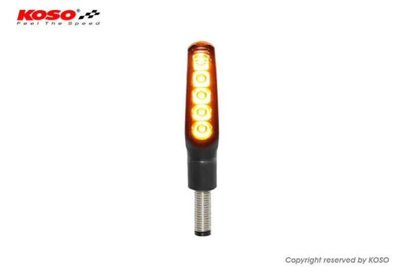 KOSO LED Lauflicht-Blinker GW-01 Stück - Schwarz
